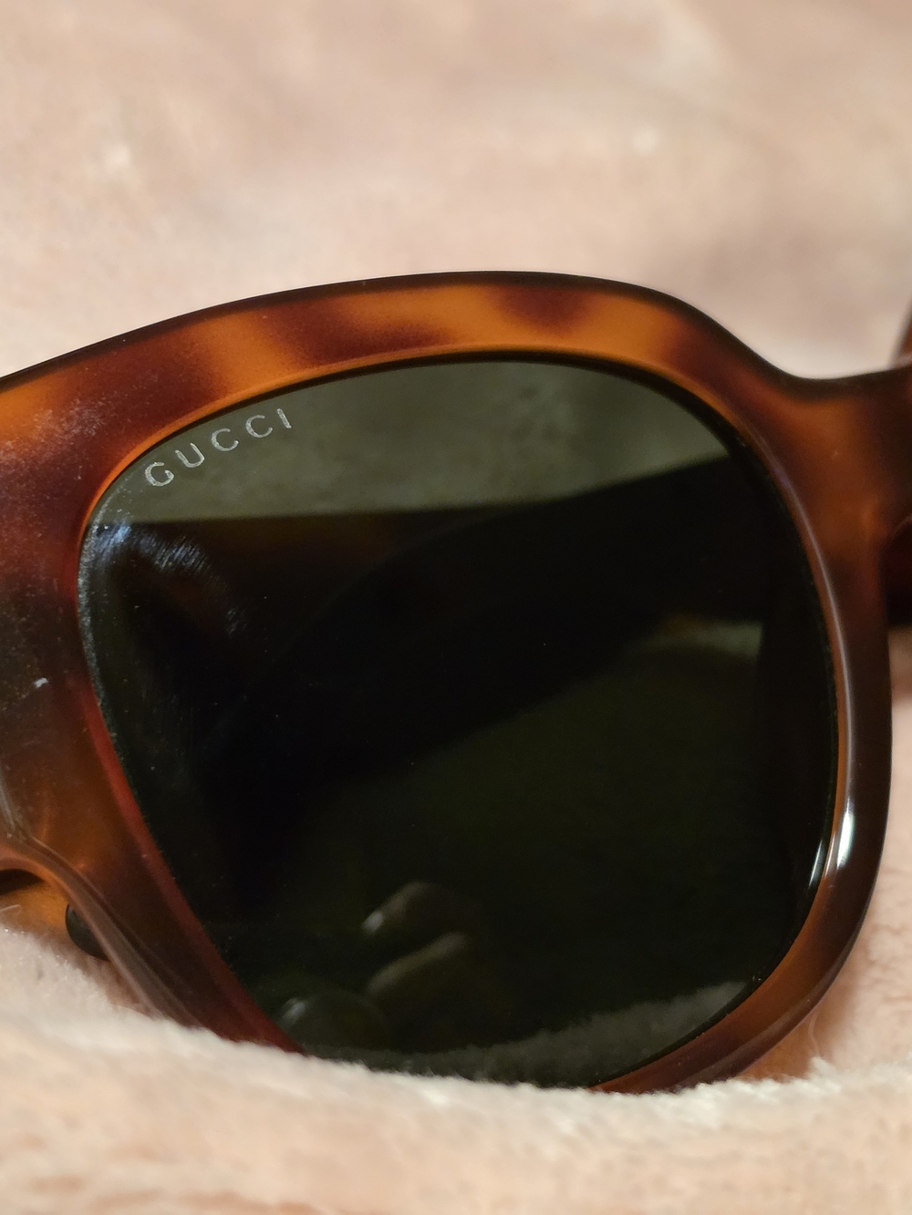 Gucci Women’s Tortoiseshell Sunglasses - Dark Brown Frames with Black Lenses